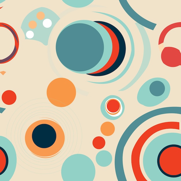 Vector creative circles background