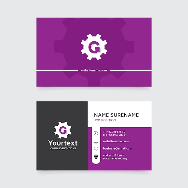 Creative and clean business card template