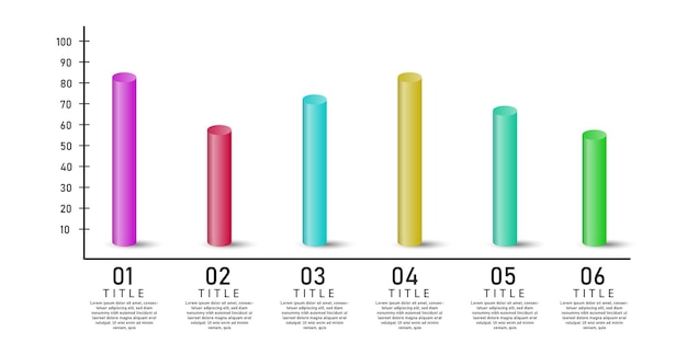 Creative clean and colorful infographic template design