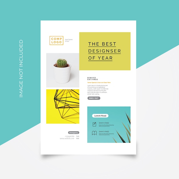 Vector creative clean flyer