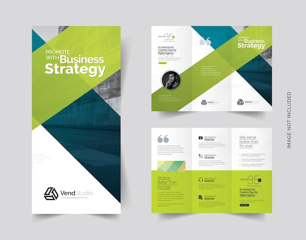 Creative clean trifold brochure