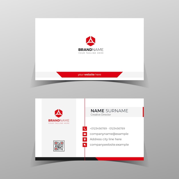 Vector creative and clean vector business card template