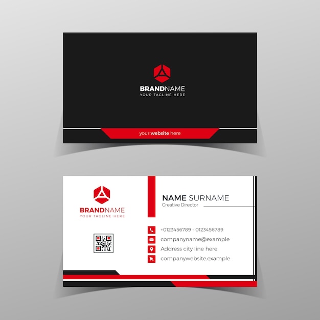 Vector creative and clean vector business card template