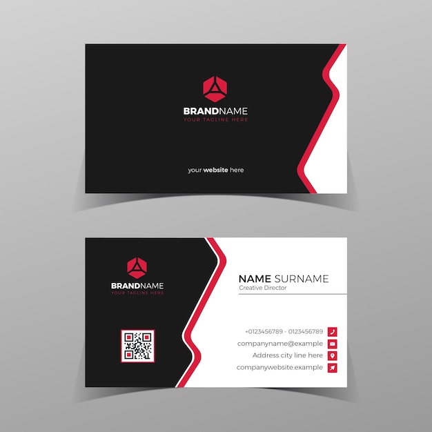 Vector creative and clean vector business card template