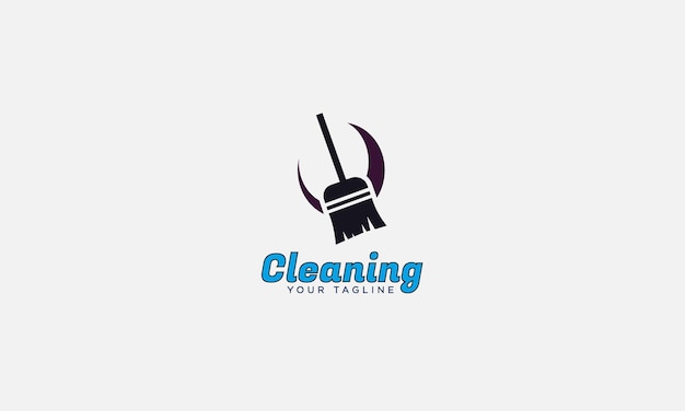 creative cleaning logo design vector template