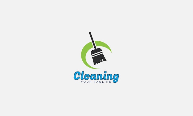 creative cleaning logo design vector template