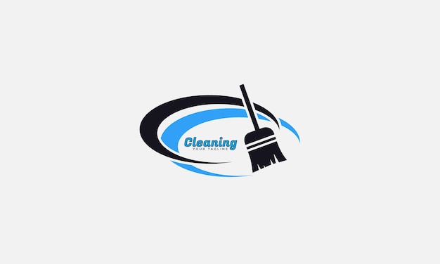 creative cleaning logo design vector template
