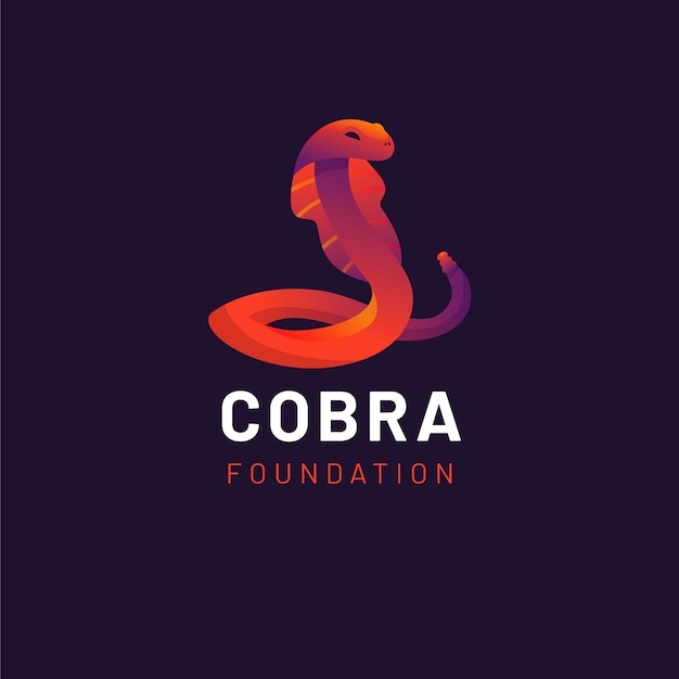 Vettore modello di logo cobra creativo