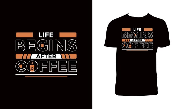 Creative Coffee T Shirt Design