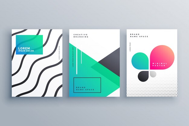 Creative collection of poster templates