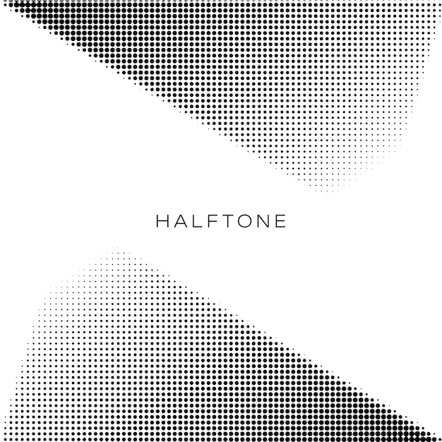 creative color halftone double diagonal