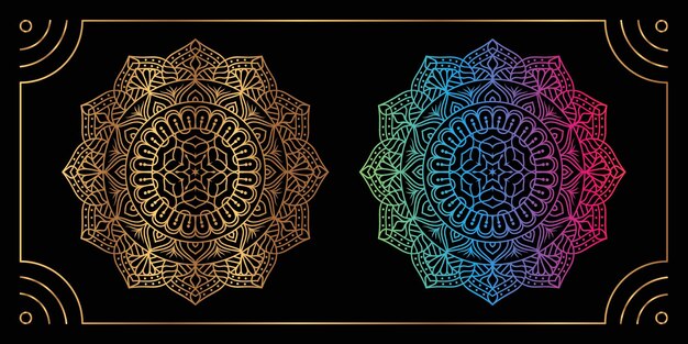 Creative Colorful Luxury Mandala Background