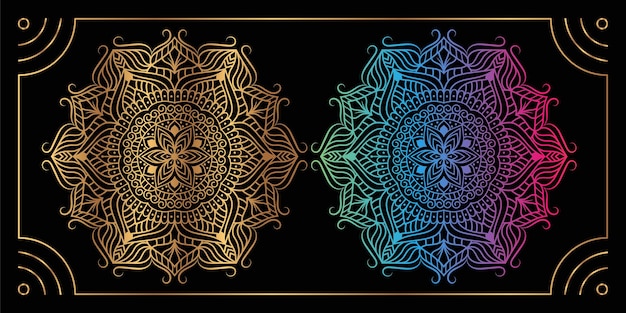 Creative Colorful Luxury Mandala Background