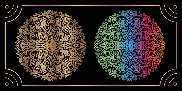 Creative Colorful Luxury Mandala Background