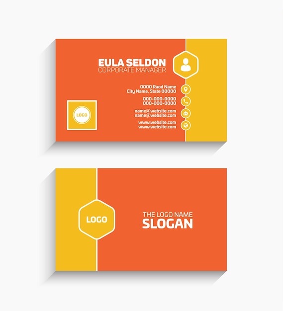 Creative Colorful Modern Easily Editable Vector Business Card Design