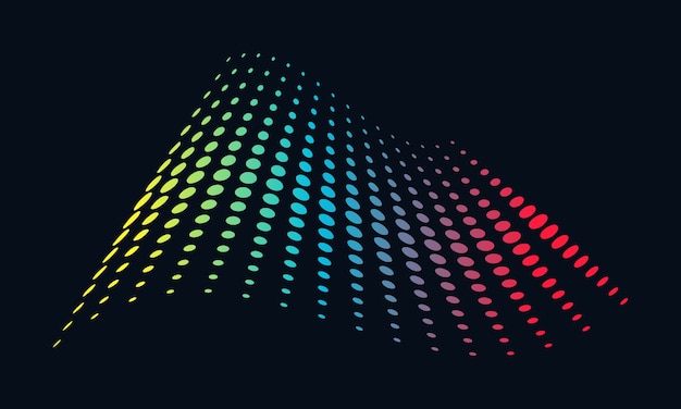 Creative Colorful Sound Waveform Illustration Design