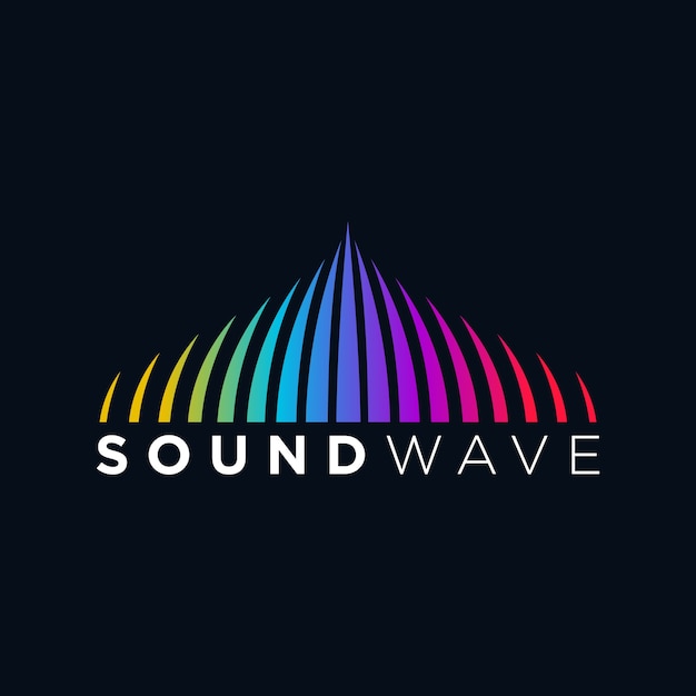 Creative Colorful Sound Waveform Illustration Design