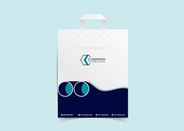 Creative company business Shopping bag template