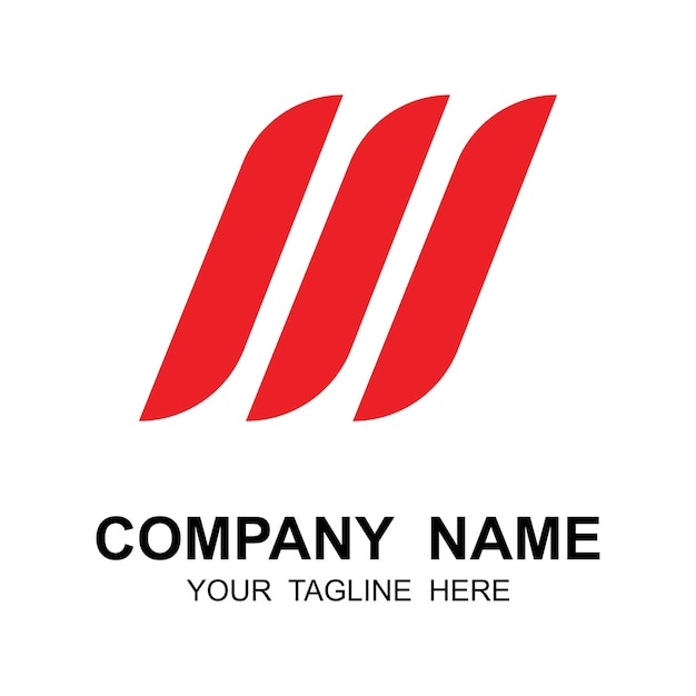 Design del logo aziendale creativo logo aziendale del marchio con modello di slogan