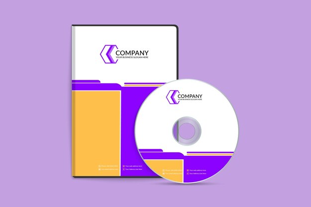 Creative company official unique DVD cover template