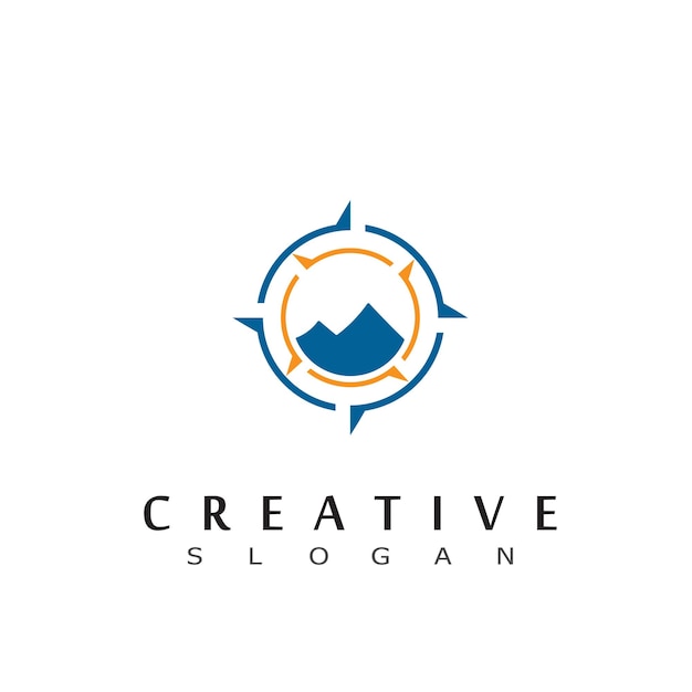 Creative Compass Concept Logo Design Template