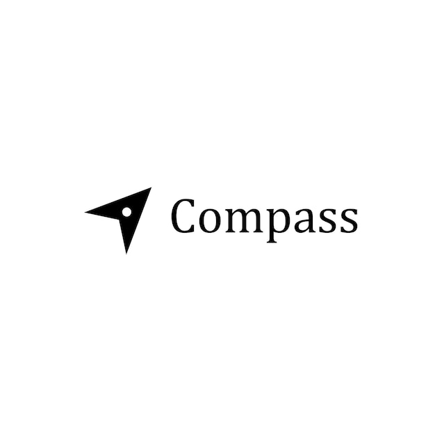 Шаблон оформления логотипа Creative Compass Concept