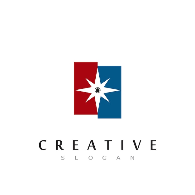 Creative Compass Concept Logo Design Template