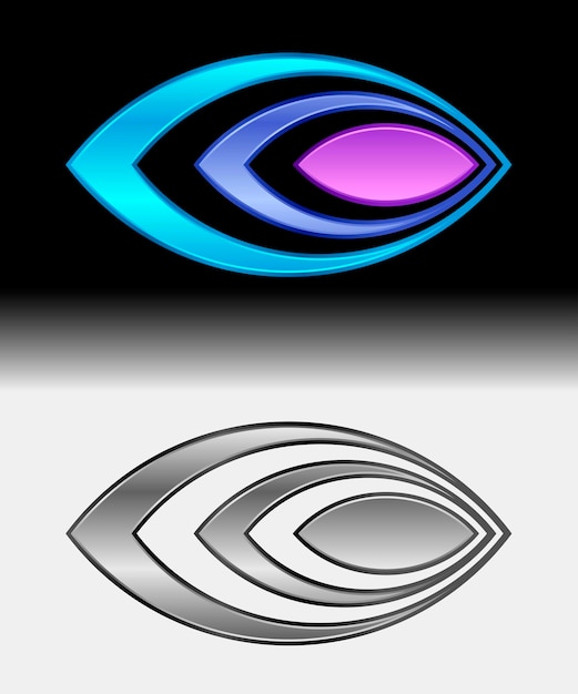 Vector creative concept business logotype circle logo abstract vector design element template vector illustration
