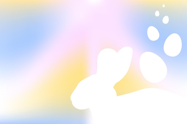 Креативная концепция фона пасхального дня Пасхальные яйца пасхального кролика Пасхальное пространство для копирования текста