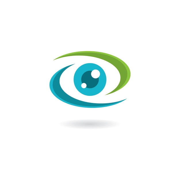 Creative concept eyes logo design template icona del logo per la cura degli occhi