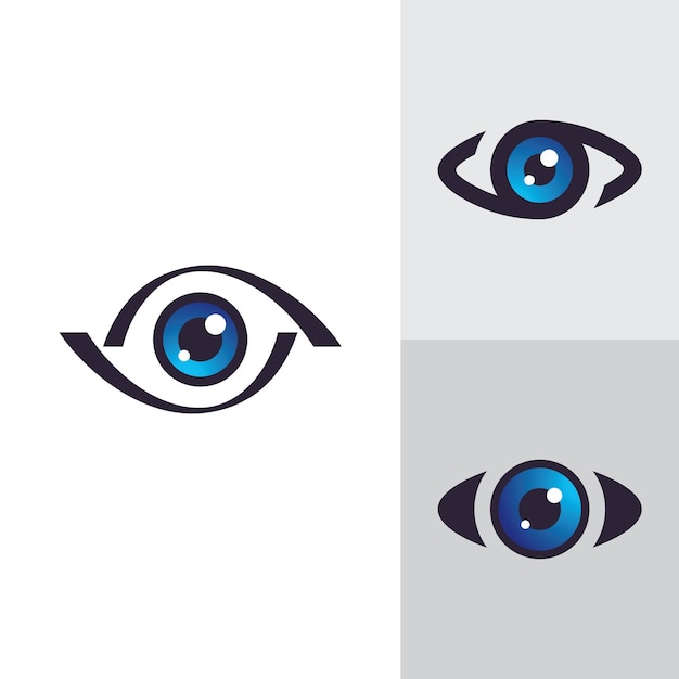 Креативная концепция логотипа Eyes Design Template значок логотипа ухода за глазами