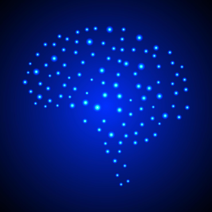 Vector creative concept of the human brain