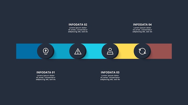 Creative concept for infographic Business data visualization