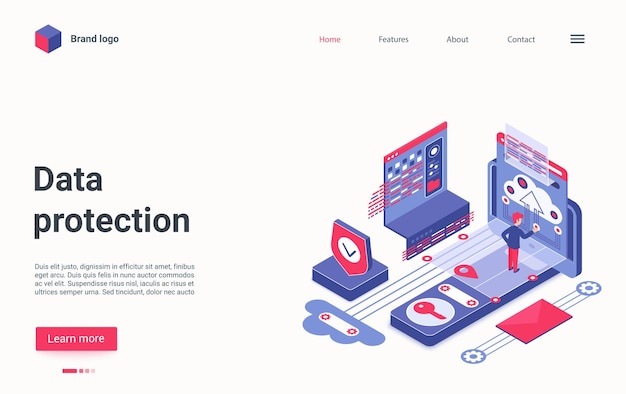 Creative concept landing page