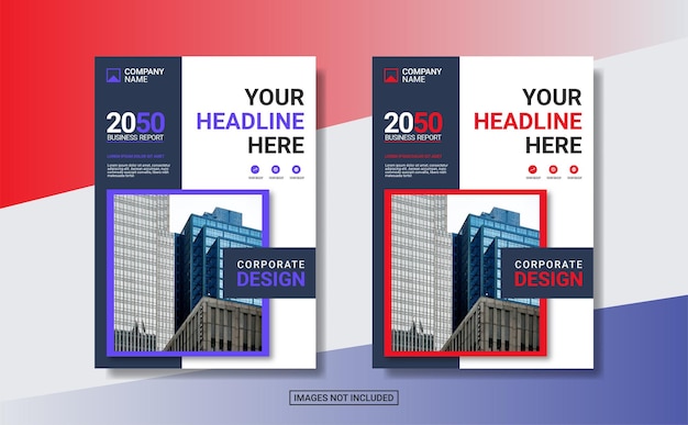 Creative corporate book cover collection design template