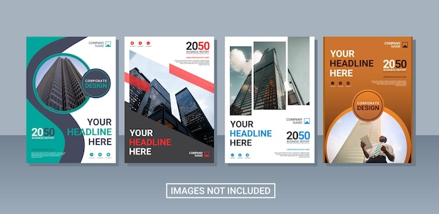 Creative corporate book cover collection design