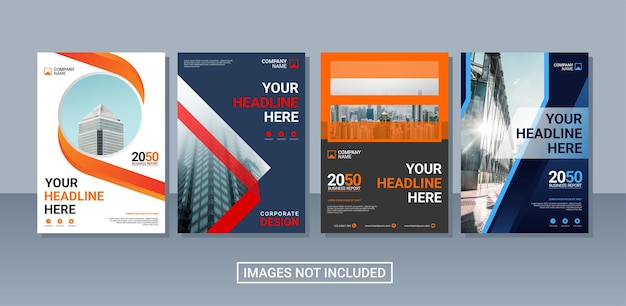 크리에이 티브 기업 책 표지 컬렉션 디자인