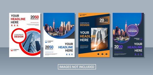 Creative corporate book cover collection design