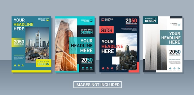 Creative corporate book cover collection template