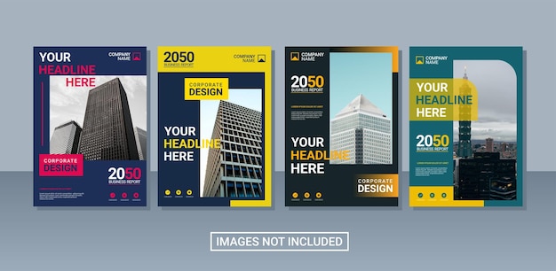 Creative corporate book cover collection template