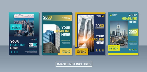 Creative corporate book cover collection template