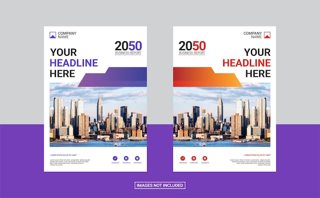 Creative corporate book cover design template