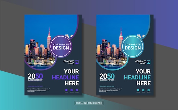 Creative corporate book cover design template