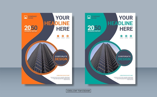 Creative corporate book cover design template