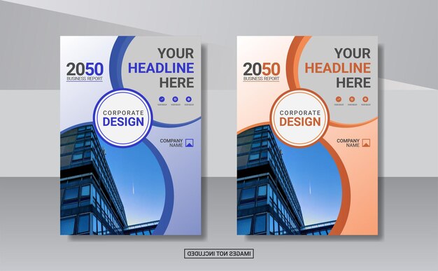 Creative corporate book cover design template