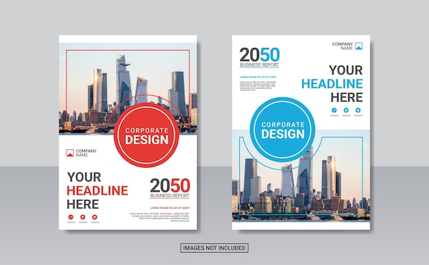 Creative corporate book cover design template