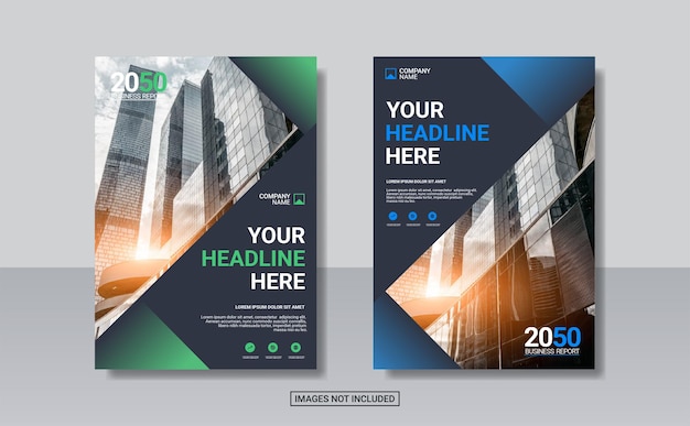 Creative corporate book cover design template