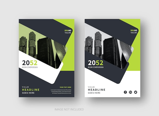 Creative corporate book cover design template