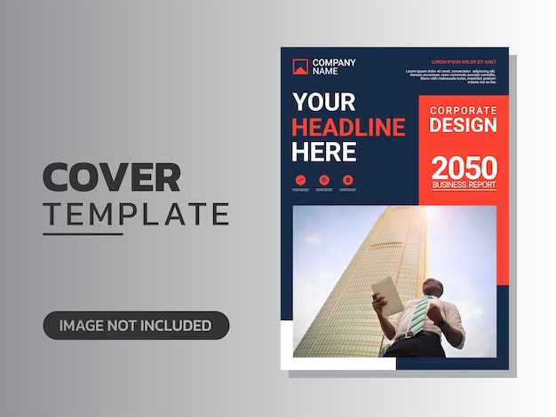 Vector creative corporate book cover design