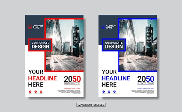 Design creativo della copertina del libro aziendale